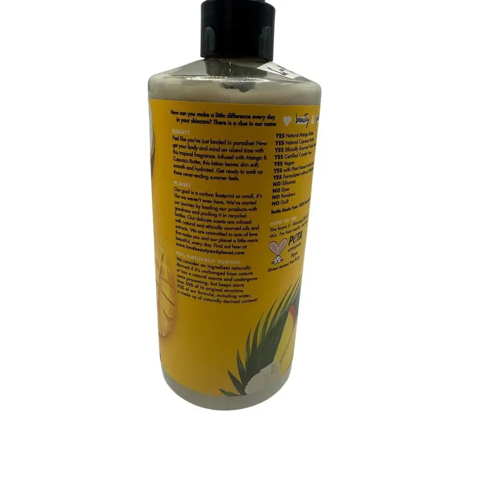 Love Beauty And Planet Mango & Cupuacu Butter Tropical Bliss Body Lotion - New
